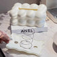 Bubble Shape Tissue Box Holder, Non Slip Ceramic Tissue Box Cover, Desktop Tissue Organizer