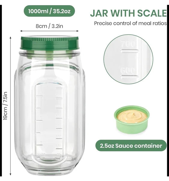 FreshPod Leakproof Salad & Meat Prep Jar