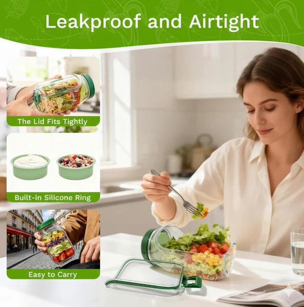 FreshPod Leakproof Salad & Meat Prep Jar