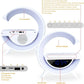 G Lamp Bluetooth Speaker with Digital Clock & RGB Night Light