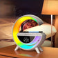 G Lamp Bluetooth Speaker with Digital Clock & RGB Night Light