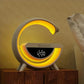 G Lamp Bluetooth Speaker with Digital Clock & RGB Night Light