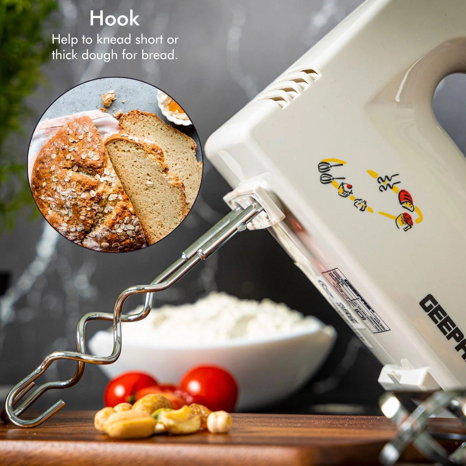 5-Speed With Turbo Hand Food Mixer Very Heavy Quality Electric Hand Mixer