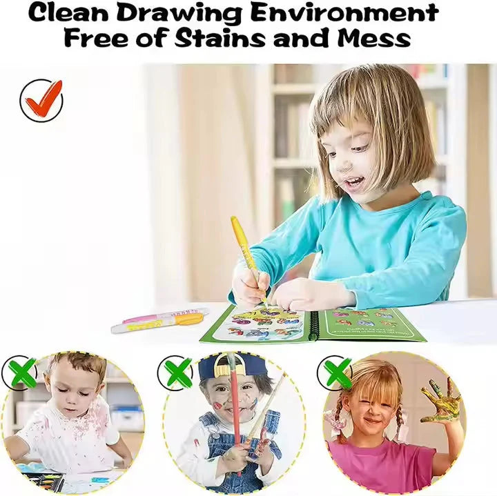 Magic Water Painting Book