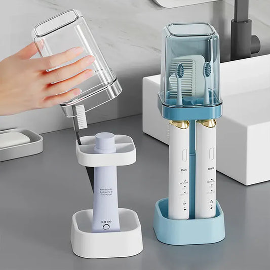 Adjustable Quick-Dry Toothbrush & Tumbler Holder