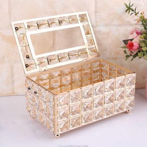 Crystal Glass Tissue Box