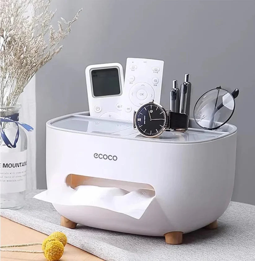 Ecoca Tissue Box with Multifunctional Holder