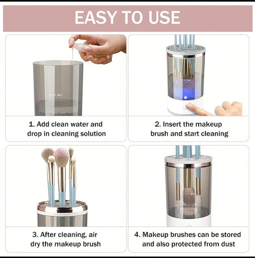 Electric Makeup brush Cleaner Machine