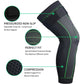 Long Leg Compression Knee Support with Adjustable Strap