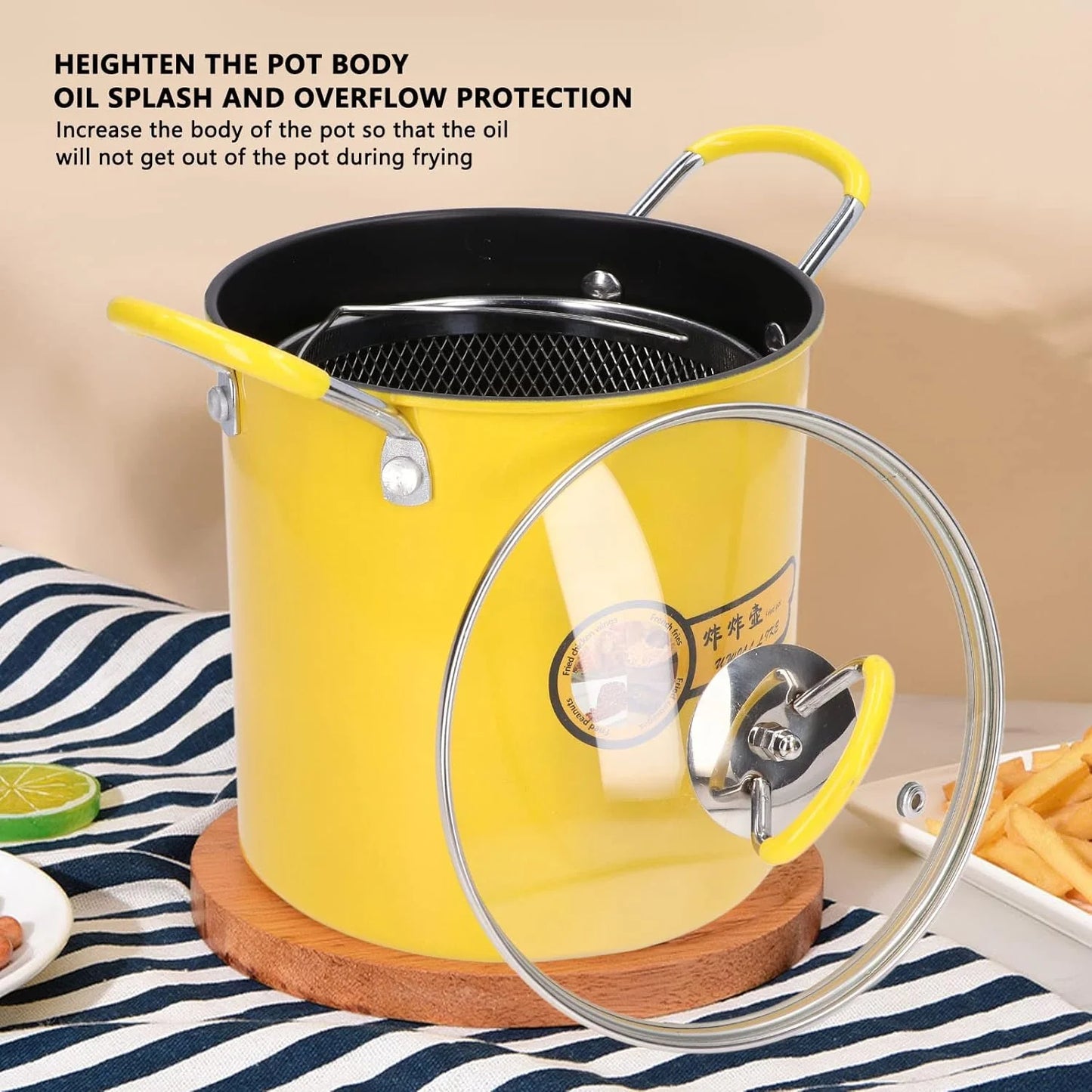 3 Ltr Deep Fryer Strainer Pot