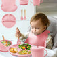 6-Piece Silicone Baby Feeding Set with free delivery