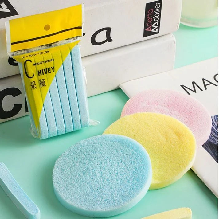 Facial Cleansing Sponges Soft Compressed, Deep Clean & Reusable