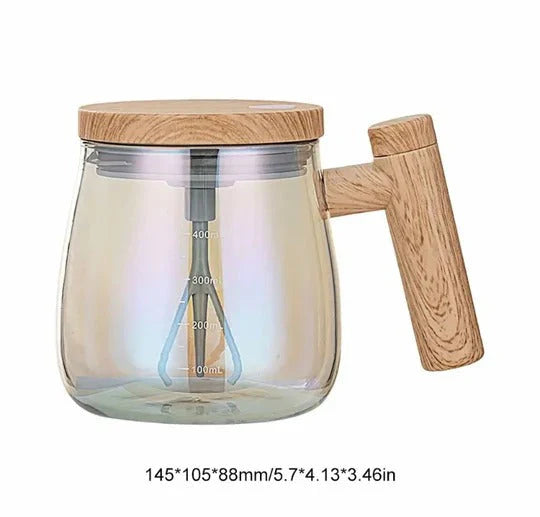 400ml Electric Mixing Cup, Automatic Portable Glass Cup Blender