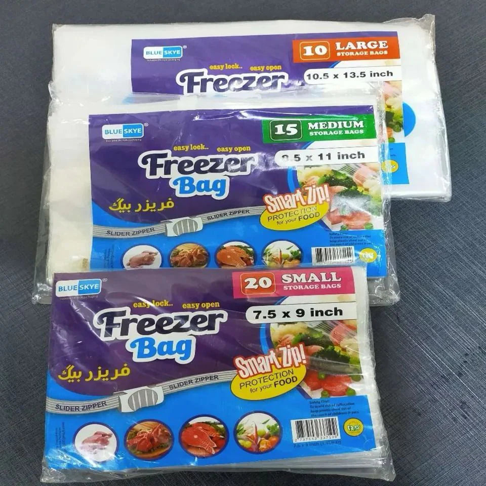 Plastic Zip lock Food storage Bags