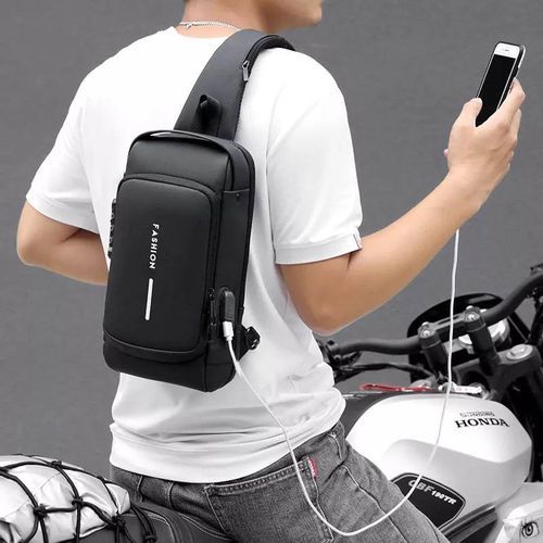 Multifunction Crossbody Anti-theft USB Charge Shoulder Bag