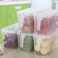 Plastic Rectangular Refrigerator Storage Box with Handle