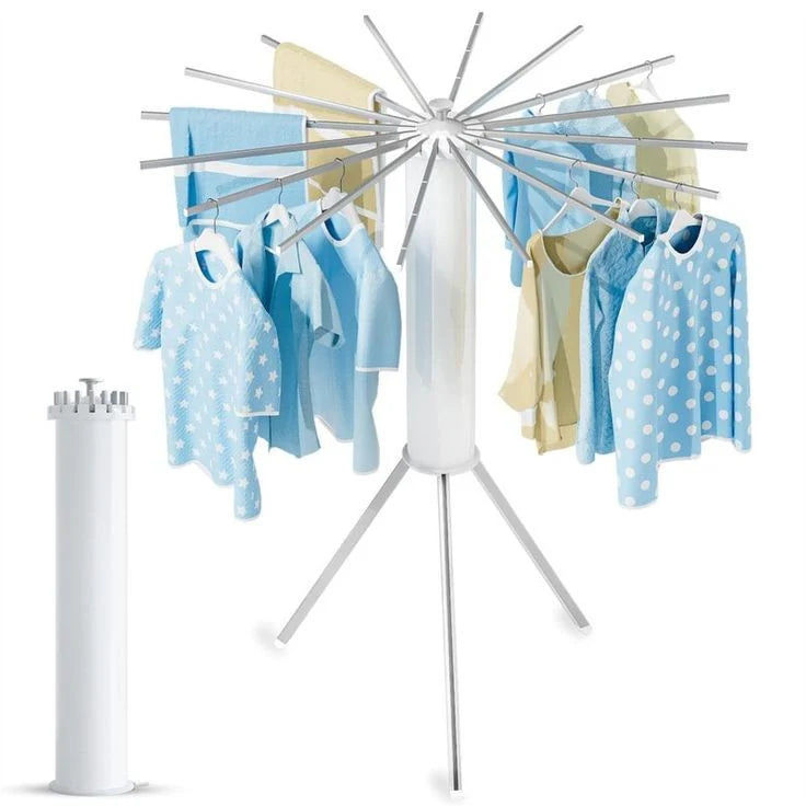 360-Degree Rotating Clothes Drying Rack