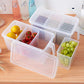 3 Partitions High Quality Kitchen Plastic Fridge Storage Lid with handle