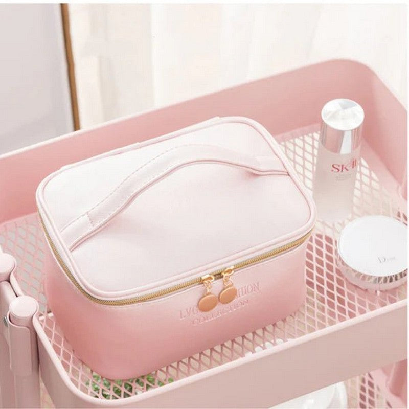 Large Capacity 3Pcs PU Travel Cosmetic Bag