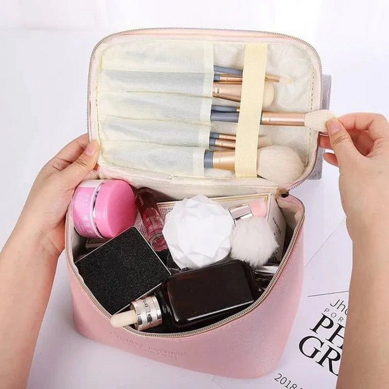 Large Capacity 3Pcs PU Travel Cosmetic Bag