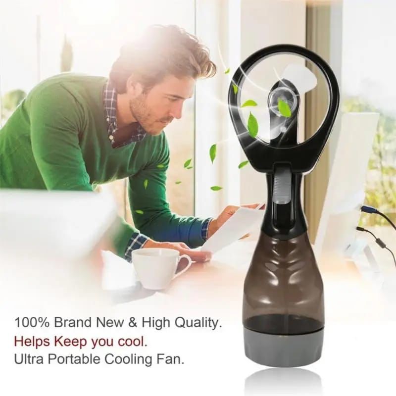 AA+ BATTERY OPERATED MINI HANDHELD WATER SPRAY FAN BOTTLE PORTABLE FOR SUMMER COOLING WATER MIST