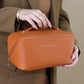 Leather Travel Portable Large Capacity Makeup Bag