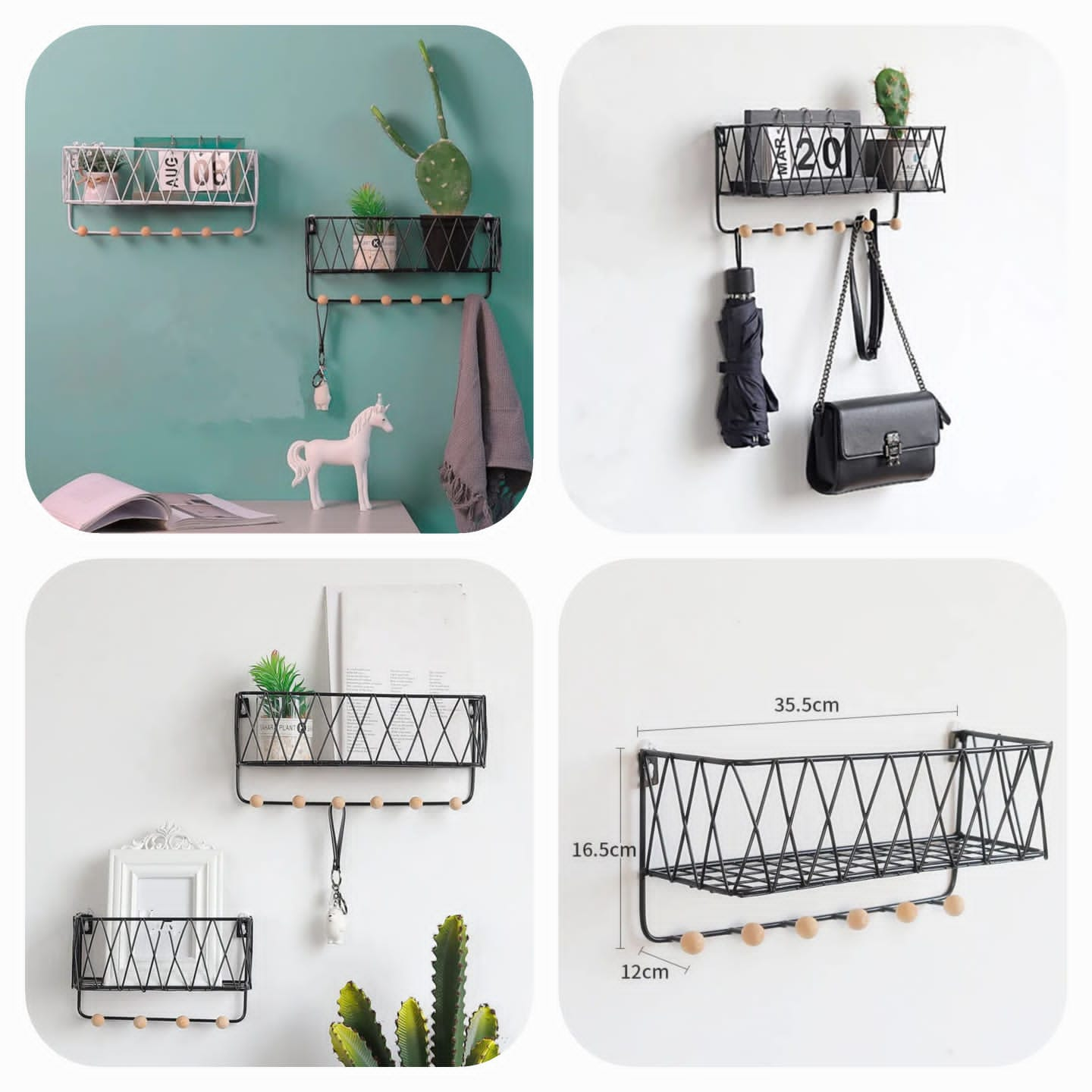 Criss Cross Wall Shelf