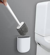 Silicone Toilet Brush with stickon