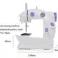 MINI SEWING MACHINE WITH DOUBLE THREADS AND TW SPEED CONTROL.