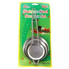 3 Pcs Tea Strainer Set