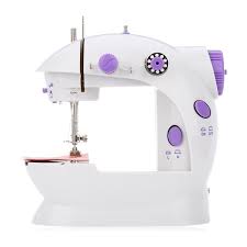 MINI SEWING MACHINE WITH DOUBLE THREADS AND TW SPEED CONTROL.