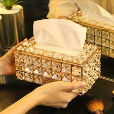 Crystal Glass Tissue Box