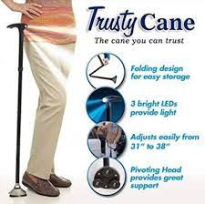 Trusty cane foldable