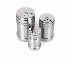 SALT & PEPPER STAINLESS STEEL 3 PCS SET