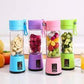 Portable Rechargeable Juicer Bottle - 6 Blades