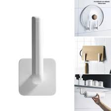 L-shaped Hooks Non-punching Plastic Behind the Door Hooks Adhesive Multifunctional Hanging Racks