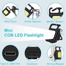 COB Rechargeable Key Chain Light