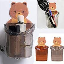 Teddy bear toothbrush holder