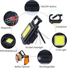 COB Rechargeable Key Chain Light