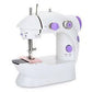 MINI SEWING MACHINE WITH DOUBLE THREADS AND TW SPEED CONTROL.