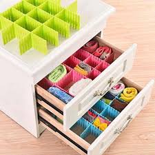 Drawer Divider 4 Strips Adjustable Drawer Organizer