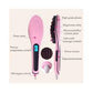 Electric fast hair brush straightener