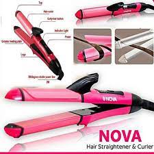 Professional 2 In 1 Hair Straightener & Curler