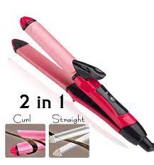 Professional 2 In 1 Hair Straightener & Curler