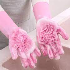 Silicon Washable & Reusable Washing Gloves