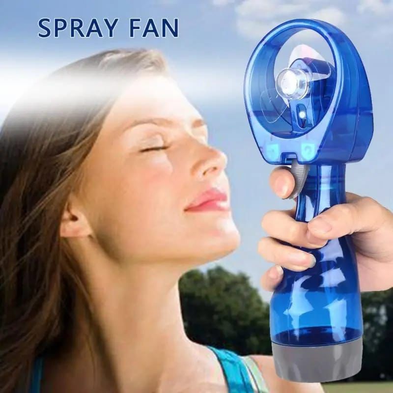 AA+ BATTERY OPERATED MINI HANDHELD WATER SPRAY FAN BOTTLE PORTABLE FOR SUMMER COOLING WATER MIST