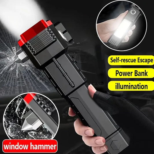 Led rechargeable hammer torch light