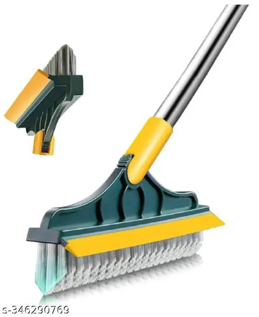 2 in 1 floor scrubber cleaning wiper brush