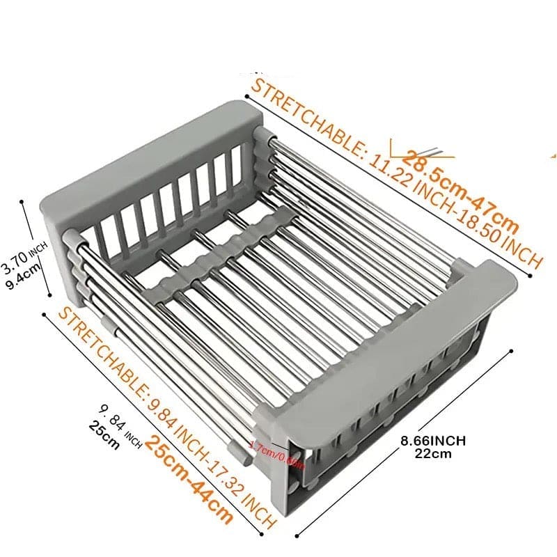 Expandable In Sink Kitchen Dish Drying Rack Over The Sink