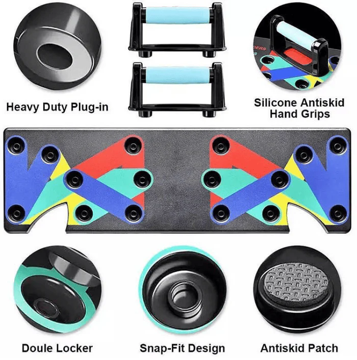 Multifunction Body Building Push Up Rack for Men and Women, Workout Board with free delivery